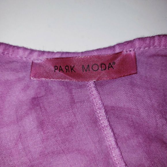 Park Moda Lagenlook Dress Asymmetric Floral Purple - Picture 6 of 12